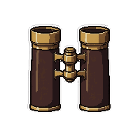 binoculars brass  ranch hand working