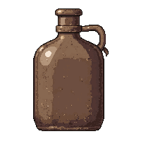 canteen water flask  pioneer weathered