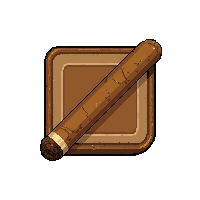 cigar smoking lit  antique heirloom
