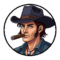 cigar smoking lit  desperado dark