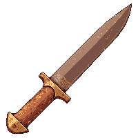 bowie knife large  desert dusty sand