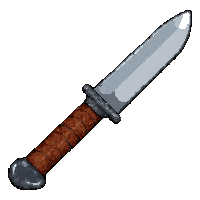 bowie knife large  oiled and maintained