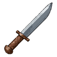 bowie knife large  polished show piece