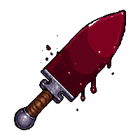 branding iron  blood stained dark