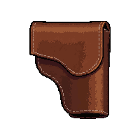 Branding Iron  Worn Leather Holster — free pixel art sprite from Runner Western Weapons