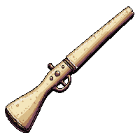 cactus needle blowgun  ivory carved handle