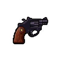 Derringer Pocket Gun  Outlaw Notched Grip — free pixel art sprite from Runner Western Weapons