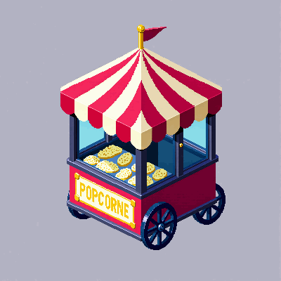 runvideos 147 popcorn cart