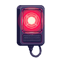 Scifi Alarm Light Red Spinning Wall Mounted — free pixel art sprite from Scifi Interior