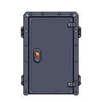Scifi Blast Door Heavy Sealed Armored Closed — free pixel art sprite from Scifi Interior