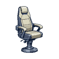 Scifi Chair Ergonomic Swivel Futuristic Seat — free pixel art sprite from Scifi Interior