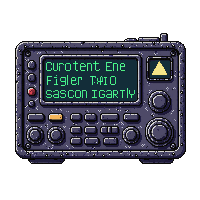Scifi Communications Panel Radio Comms Screen — free pixel art sprite from the Scifi Interior collection, transparent PNG