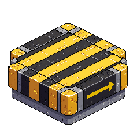 scifi floor tile hazard yellow black striped
