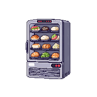 scifi food dispenser machine wall mounted meals
