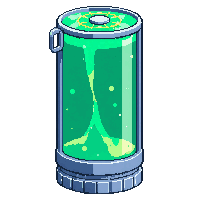 scifi fuel cell canister glowing green energy