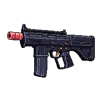 blaster heavy black red barrel grip