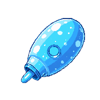 cryogenic capsule small pod blue frost
