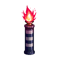 emergency flare stick red burning bright