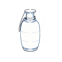 flash grenade white cylinder bright stun