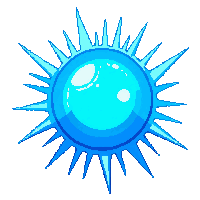 fusion core sphere blue bright hot energy