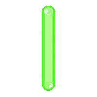 nuclear fuel rod long green glowing bar