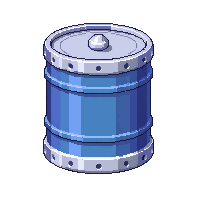 phaser small compact silver blue barrel