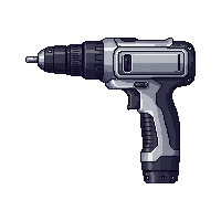 power drill compact cordless silver chuck