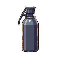 smoke grenade cylinder gray pull pin