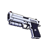 sonic pistol silver dish barrel compact