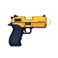 taser gun compact yellow prongs electric