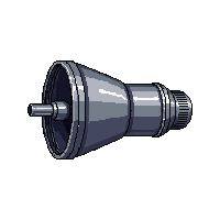 thruster nozzle cone metal exhaust engine