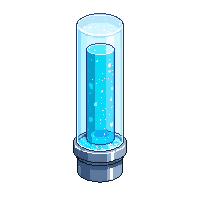 cryo pod vertical glass tube frost