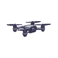 drone small flying four rotors camera