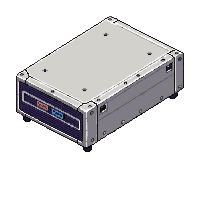 hard drive rectangular silver metal case