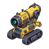 mining bot heavy drill arms yellow