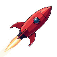 rocket red classic pointed nose fins