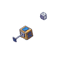 satellite small orbiting solar panel antenna