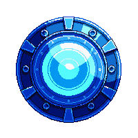 shield generator small disc blue glow