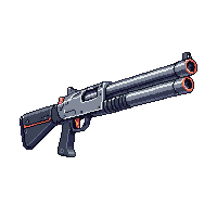 shotgun futuristic wide barrel silver pump