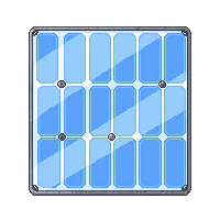 solar panel blue rectangular array