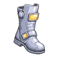 space boots magnetic heavy silver
