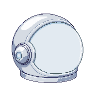 space helmet bubble visor white round