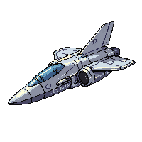 spaceship fighter small sleek silver wings