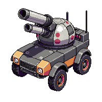 turret bot wheeled gun mounted mobile