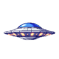 ufo saucer silver dome lights classic