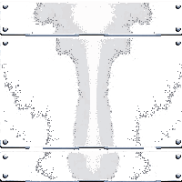 wall panel metal riveted silver corridor