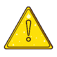 warning sign yellow triangle caution