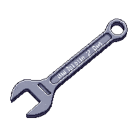 wrench silver chrome large adjustable