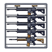 Armory Weapons Rack Lockers Laser Rifles Secured — free pixel art sprite from Scifi Pro