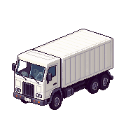 cargo shuttle boxy engines container hauler space